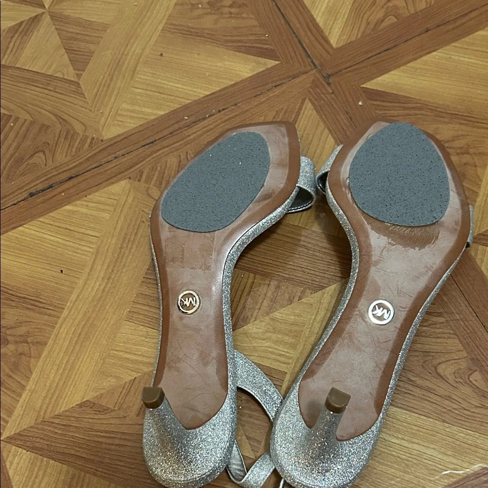 Michael Kors Sparkling Silver Women's Heels - Picture 5 of 8